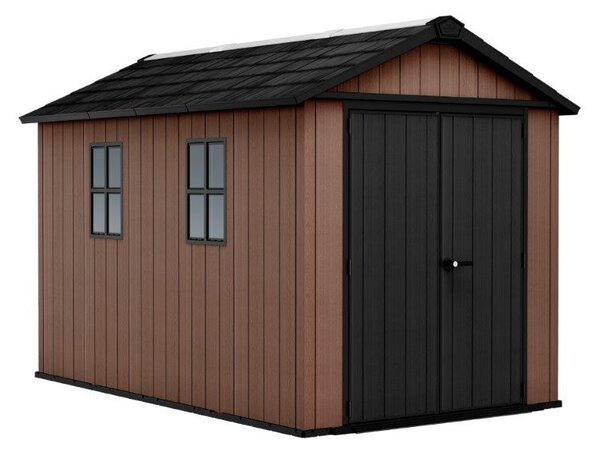 Keter Newton Plus wide 11x7,5 barna kerti ház padlóval