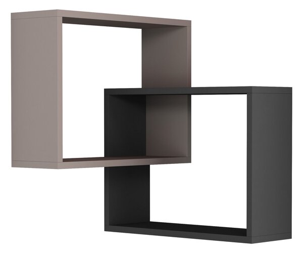 Hanah Home Wall Shelf Light Mocha Anthracite Ring - Light Mocha, Anthracite