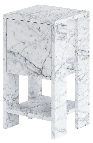Hanah Home Nightstand Carrara Marble Ema - Carrara Marble