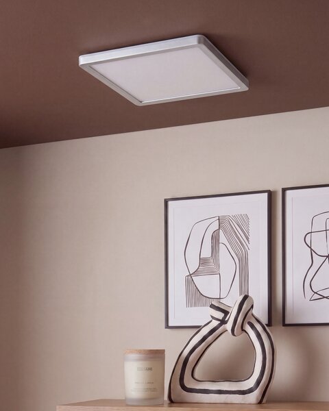 LED mennyezeti lámpa TIVORA Távirányítóval Dimmer funkcióval Ezüst