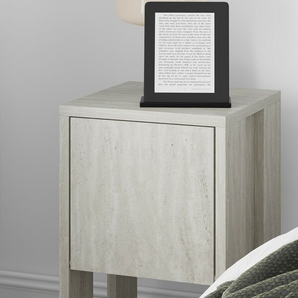 Hanah Home Nightstand Travertine Ema - Travertine