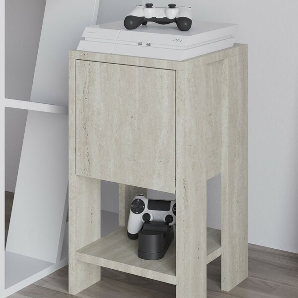 Hanah Home Nightstand Travertine Ema - Travertine