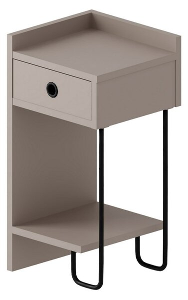 Hanah Home Nightstand Light Mocha Sirius Left - Mocha