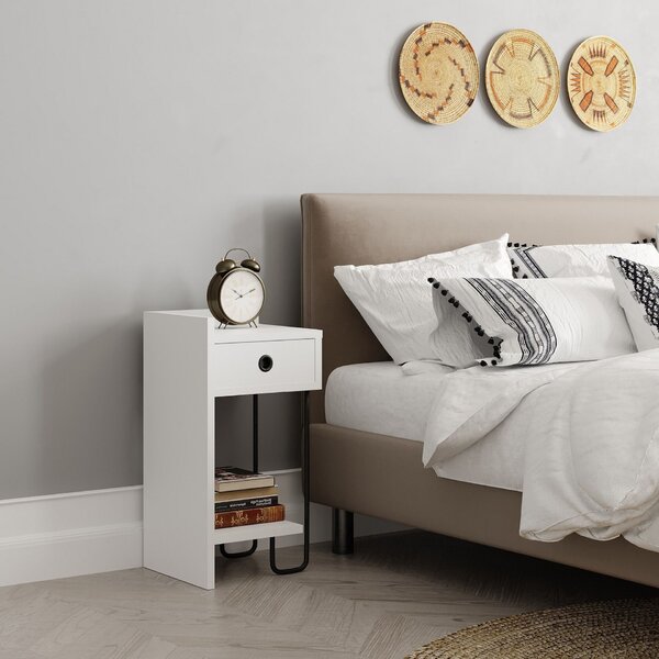 Hanah Home Nightstand White Sirius Left - White v2