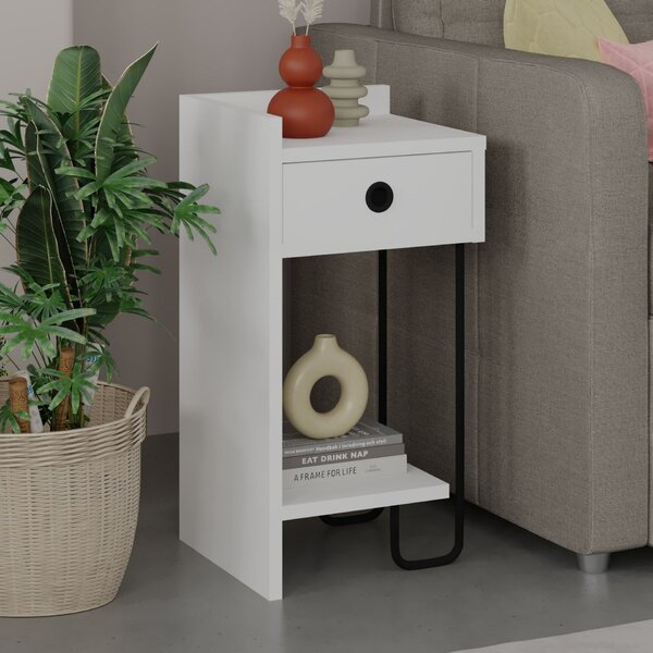 Hanah Home Nightstand White Sirius Left - White v2