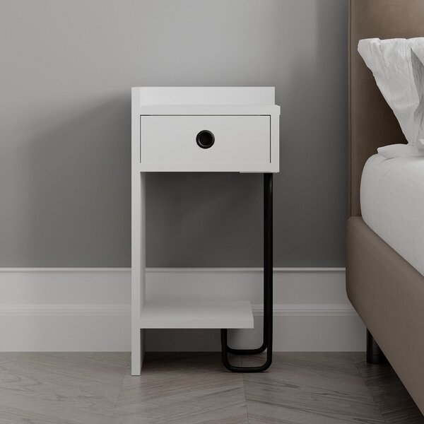 Hanah Home Nightstand White Sirius Left - White v2