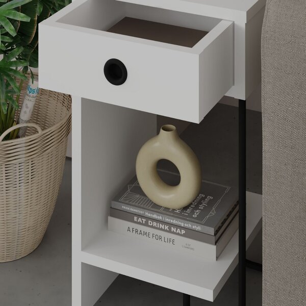 Hanah Home Nightstand White Sirius Left - White v2