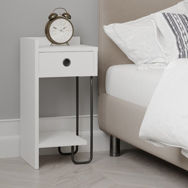 Hanah Home Nightstand White Sirius Left - White v2