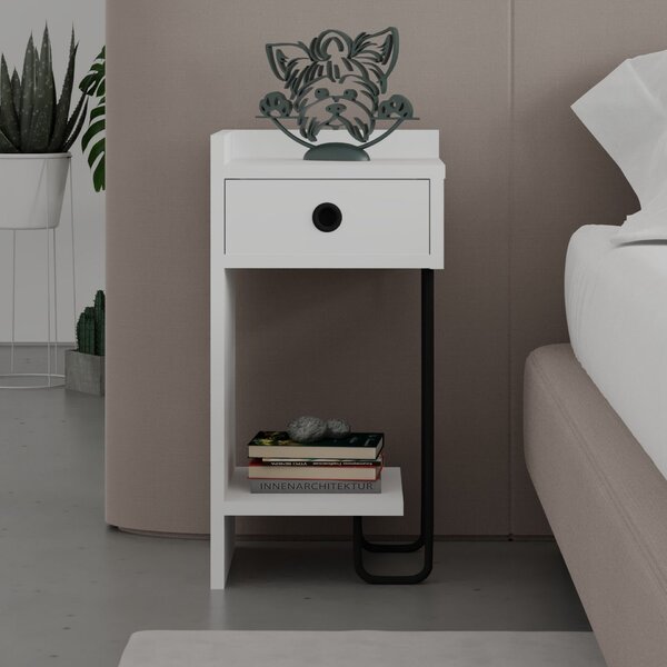 Hanah Home Nightstand White Sirius Left - White v2