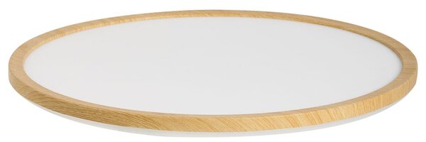 LED mennyezeti lámpa VELORA Távirányítóval Dimmer funkcióval Világosbarna
