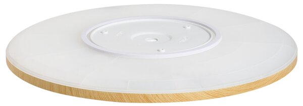 LED mennyezeti lámpa VELORA Távirányítóval Dimmer funkcióval Világosbarna