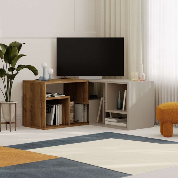 Hanah Home TV Stand Hitit Sandstone Glis - Hitit, Sandstone