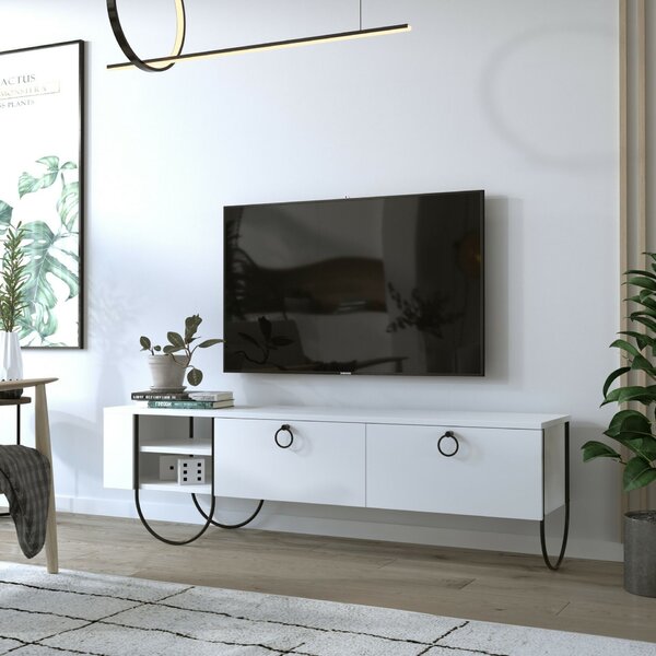 Hanah Home TV Stand White Norfolk Tv Stand - White
