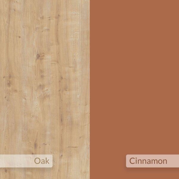 Hanah Home TV Stand Sapphire Oak Cinnamon Glis - Sapphire Oak, Cinnamon