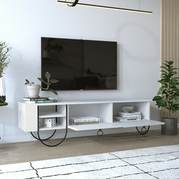 Hanah Home TV Stand White Norfolk Tv Stand - White