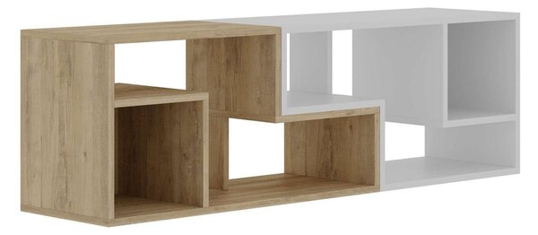 Hanah Home TV állvány Sapphire Oak White Glis - Sapphire Oak, Fehér