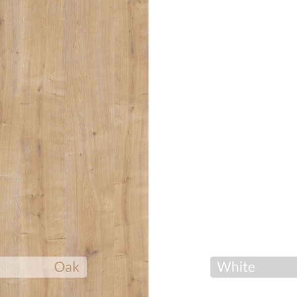 Hanah Home TV állvány Sapphire Oak White Glis - Sapphire Oak, Fehér