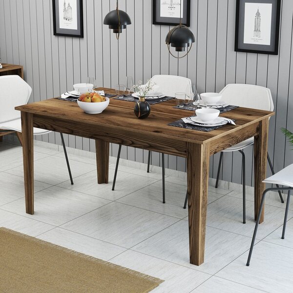Hanah Home Dining Table Walnut Milan 516 - Walnut