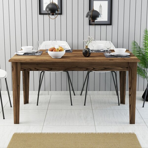 Hanah Home Dining Table Walnut Milan 516 - Walnut