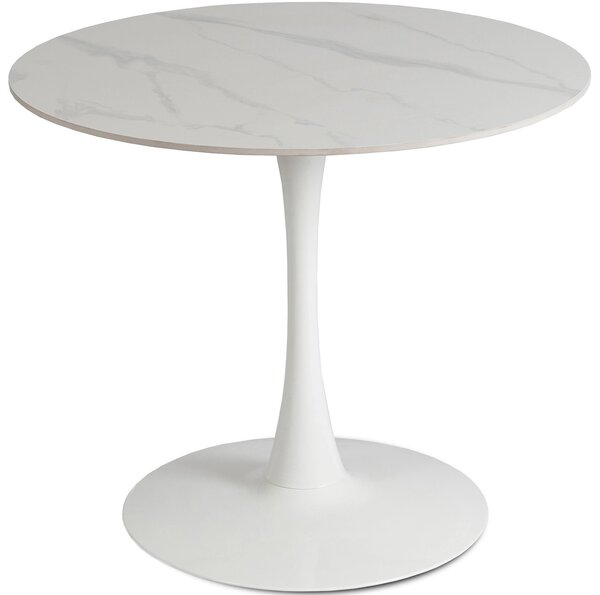 JAKS Kerek asztal Sander 90 cm fehér