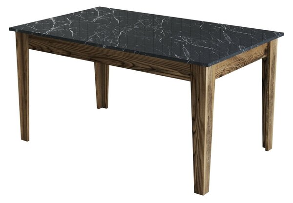 Hanah Home étkezőasztal Milan 518 - dió, fekete