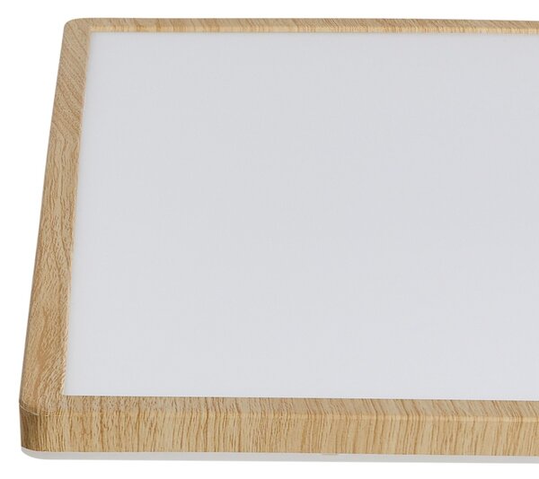 LED mennyezeti lámpa TIVORA Távirányítóval Dimmer funkcióval Világosbarna