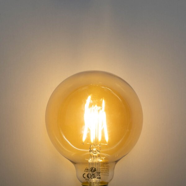 5 db E27 Dimmelhető LED izzó G95 5W 450lm 2700K
