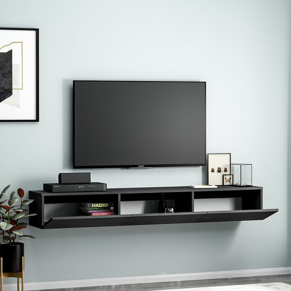 Hanah Home TV-állvány Black Terra - Fekete