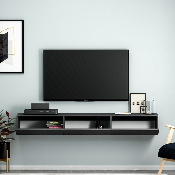 Hanah Home TV-állvány Black Terra - Fekete