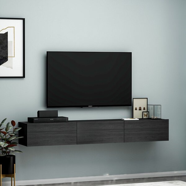 Hanah Home TV-állvány Black Terra - Fekete