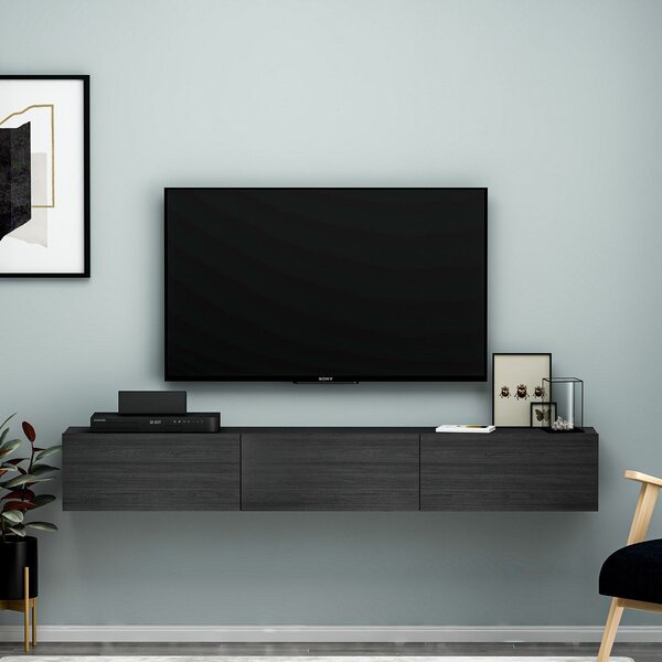 Hanah Home TV-állvány Black Terra - Fekete