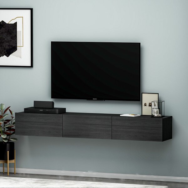 Hanah Home TV-állvány Black Terra - Fekete