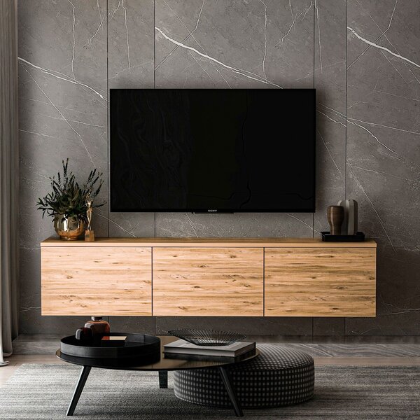 Hanah Home TV Stand Atlantic Pine Neon - Atlantic Pine