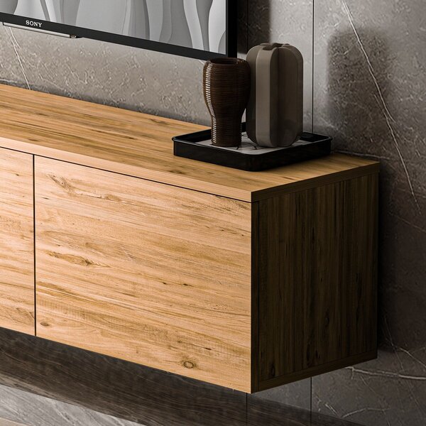 Hanah Home TV Stand Atlantic Pine Neon - Atlantic Pine