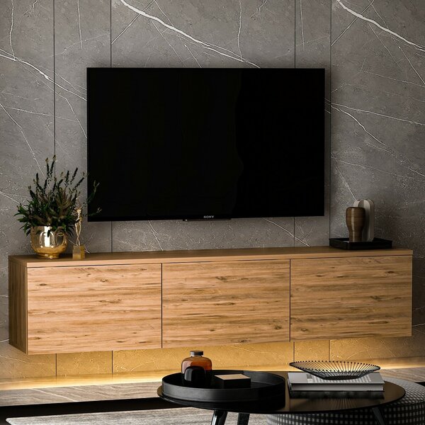Hanah Home TV állvány Atlantic Pine neon világítással - Atlantic Pine