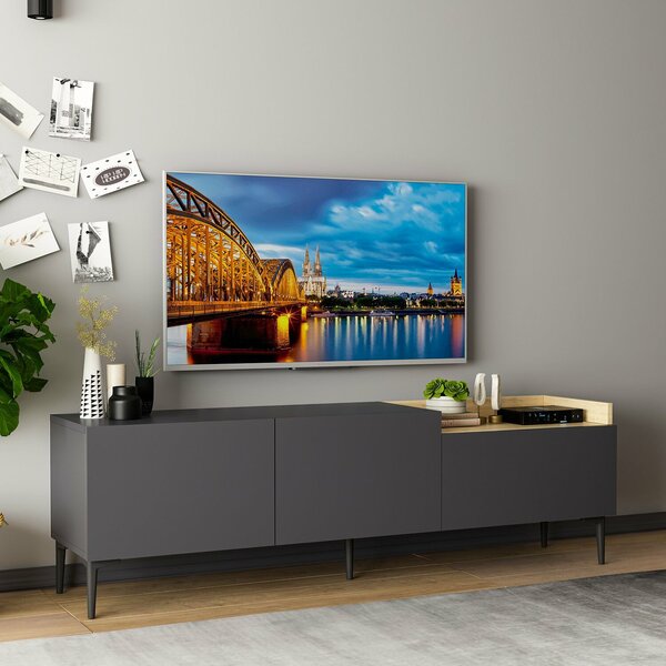Hanah Home TV Stand Anthracite Mia - Anthracite