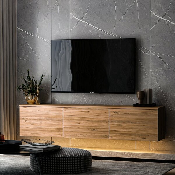 Hanah Home TV állvány Atlantic Pine neon világítással - Atlantic Pine