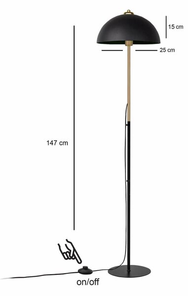 Opviq Floor Lamp Black 241939