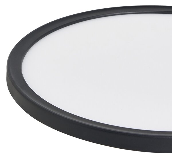 LED mennyezeti lámpa VELORA Távirányítóval Dimmer funkcióval Fekete