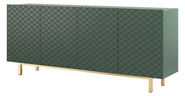 Scalia II 190 4D négyajtós komód - labrador matt / arany keret - kiállított darab