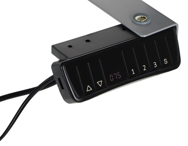ALB-UT01N-2T/A egymotoros állítható magasságú íróasztal szürke vázzal (150 cm)