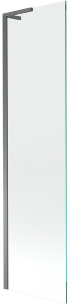 Mexen Next L, 1 szárnyas kádparaván 50 x 150 cm, 6mm átlátszó üveg, grafit profil, 895-050-000-03-00-95