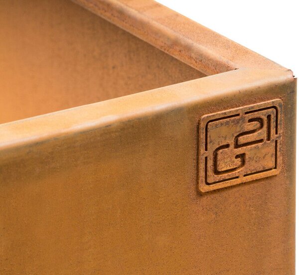 G21 Corten magaságyás, 70 × 32 × 70 cm