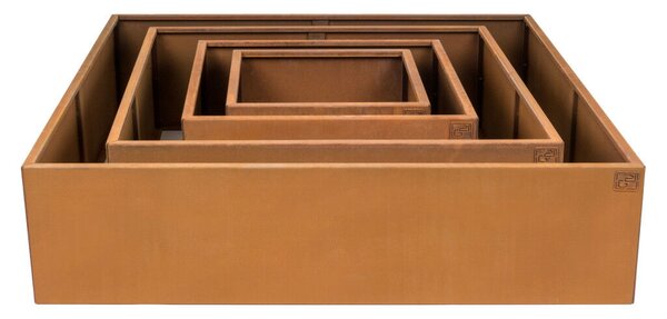 G21 Corten magaságyás, 70 × 32 × 70 cm