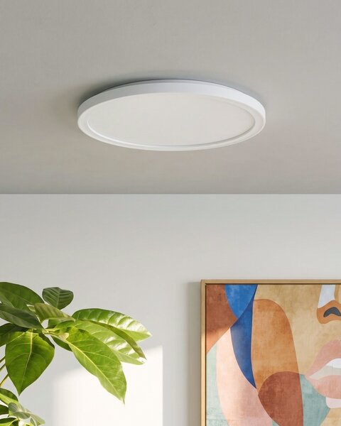 LED mennyezeti lámpa VELORA Távirányítóval Dimmer funkcióval Fehér