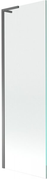 Mexen Next L, 1 szárnyú kádparaván 60 x 150 cm, 6 mm átlátszó üveg, grafit profil, 895-060-000-03-00-95