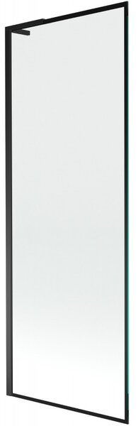Mexen Next L, 1 szárnyú kádparaván 70 x 150 cm, 6mm átlátszó üveg-fekete mintás, fekete profil, 895-070-000-03-70-70