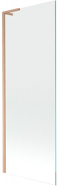 Mexen Next L, 1 szárnyas kádparaván 70 x 150 cm, 6mm átlátszó üveg, rézprofil, 895-070-000-03-00-65