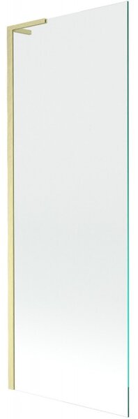 Mexen Next L, 1 szárnyú kádparaván 70 x 150 cm, 6mm átlátszó üveg, arany matt profil, 895-070-000-03-00-55