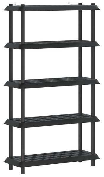 VidaXL Polc egység 5 szint 100 x 40 x 177 cm PP Antracitszürke